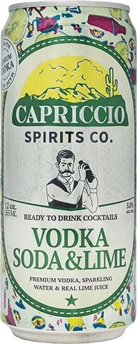 Capriccio Spirits Vodka Line Soda 355ml