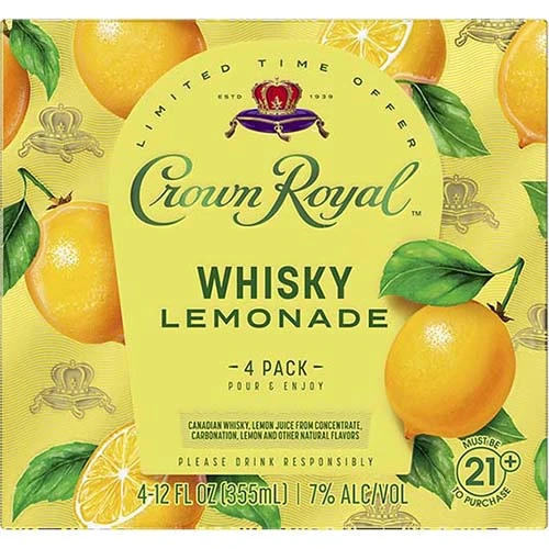 Crown Rtd  Whiskey Lemonade 4pk