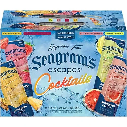 Seagrams Cocktail Vty Can 12pk