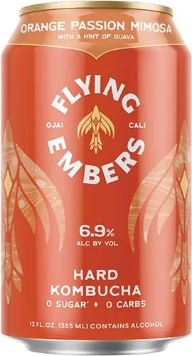 Flying Embers Orange Passion Mimosa Hard Kombucha