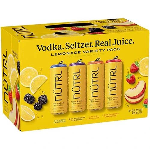 Nutrl Vodka Seltzer Juice Lemonade Vp 12oz Can