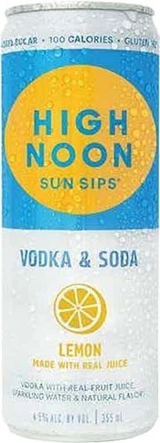 High Noon Lemon Vodka Soda