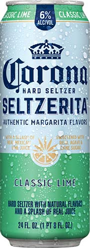 Corona Hard Seltzer Seltzerita Classic Lime Gluten Free Spiked Sparkling Water