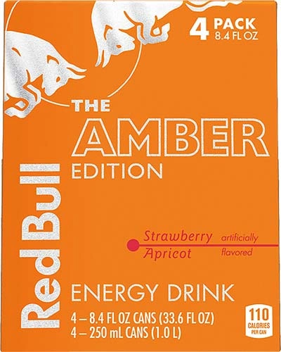 Red Bull Strawberry Apricot 4 Pk 8.4 Oz