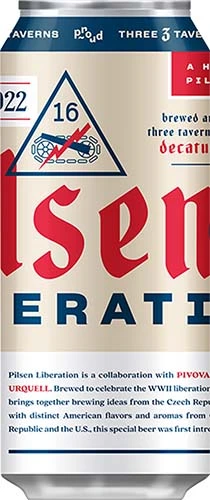 3 Taverns Pilsen Liberation 4pk Cn