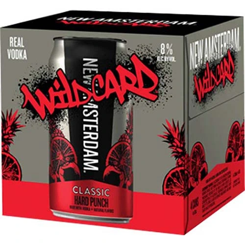 New Amsterdam Wildcard Rtd Hard Punch 4pk