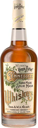 Nelson's Green Brier Tennessee Whiskey Hand Made Sour Mash Whiskey