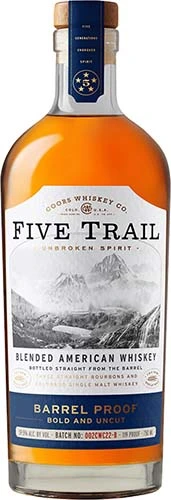 Coors Whiskey Co. Five Trail Barrel Proof Whiskey