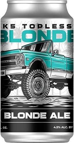 Big Truck Topless Blonde Ale 12oz Can