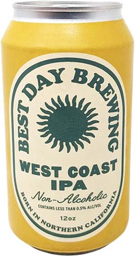 Best Day W Coast Ipa Non Alc 6pk Ma 12oz Can