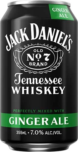 Jack Daniels & Ginger Ale 4pk 12oz Can