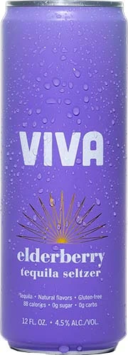 Viva Elderberry Seltz 4pk Gl Fr Wi 12oz Can