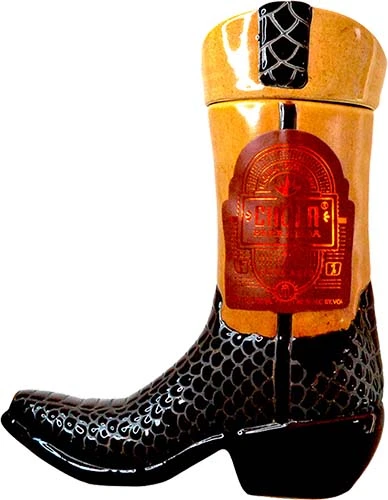 Chula Parranda Ceramic Boot Extra Anejo Tequila