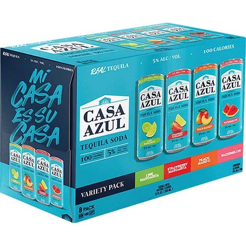 Casa Azul Tequila Soda Variety 8pk