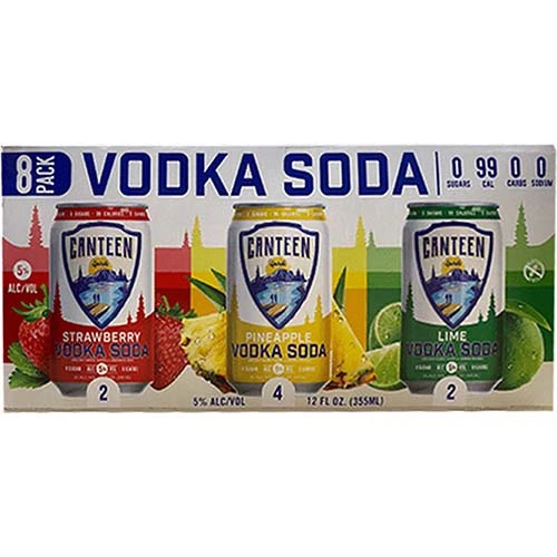 Canteen Vodka Soda Variety 8pk Cn