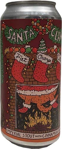 Fat Orange Cat Santa Claws 4pk 16oz Cn