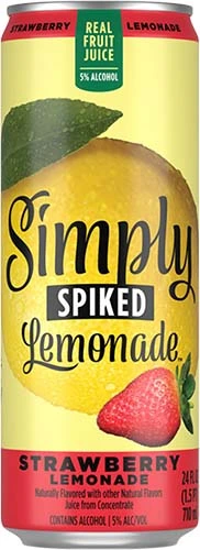 Simply Spiked Straw 24oz Can