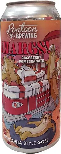 Pontoon Margs! Raspberry Pomegranate 16oz 4pk Cn