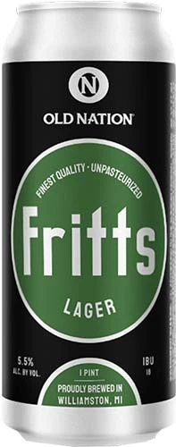 Old Nation Fritts Lager 4pk 16oz Cn