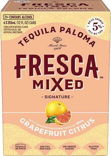 Fresca Mixed Teq Paloma 4pk Va12oz Can