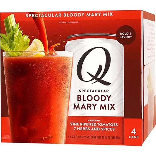 Q Bloody Mary Mix 4 Pk 7.5 Oz Cans