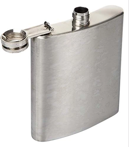 Metal Flask W/stone 7oz