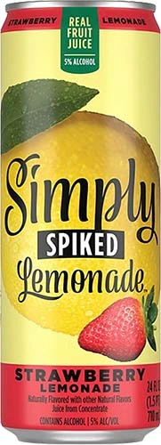 Simply Spiked Straw Lemonade