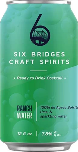 Six Bridges Rtd Ranch Water 4pk Cn