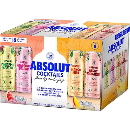 Absolut Rtd Variety 8pk