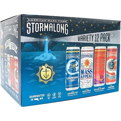 Stormalong Variety Cider 12pk Ma 12oz Can