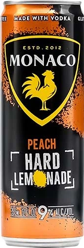 Monaco Hard Lem Peach 12oz Can 18