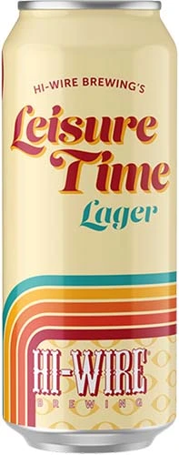 Hi-wire Leisure Time Lager 16oz 6pk Cn