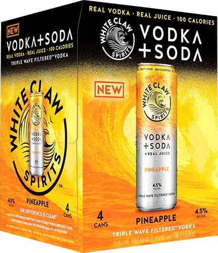 White Claw Vodka Soda Pine 4pk 12oz Can