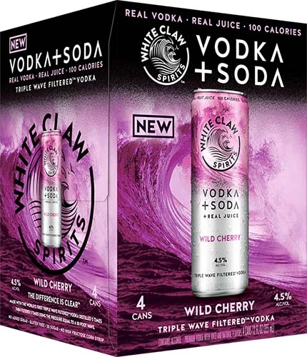 White Claw Wild Cherry Vodka/soda 4pk