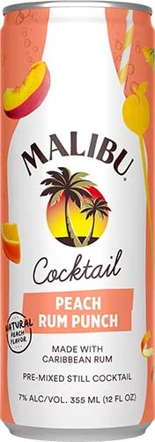 Malibu Peach Rum Punch Cocktail