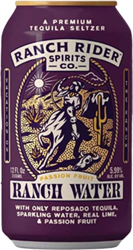 Ranch Rider Passion Fruit Ranch Water Rtd 4pk Cn