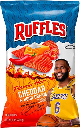 Ruffles Flamin Cheddar Sour C 6pk