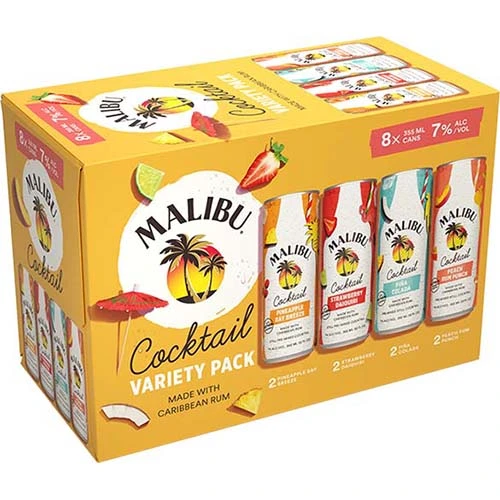 Malibu Rtd Variety Pack 8pk