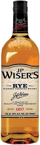 J.p. Wiser's Rye Whiskey