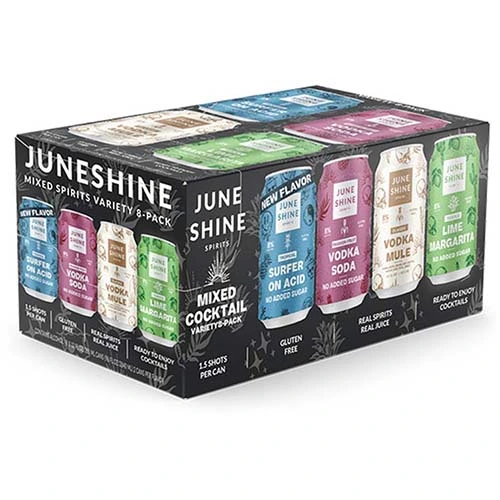 Juneshine Rtd Vodka Mix Pack 8can