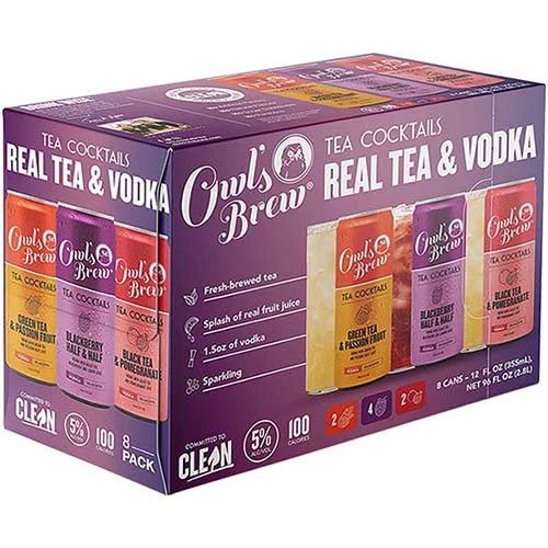 Owls Brew Real Tea 8 Pk