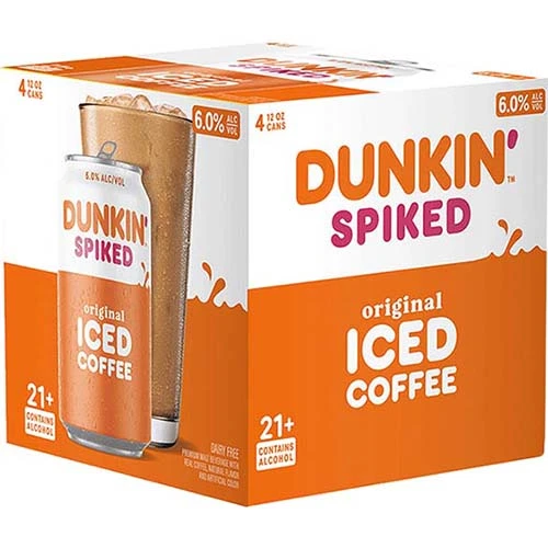 Dunkin Spiked Iced Coffee 4pk 12oz Can