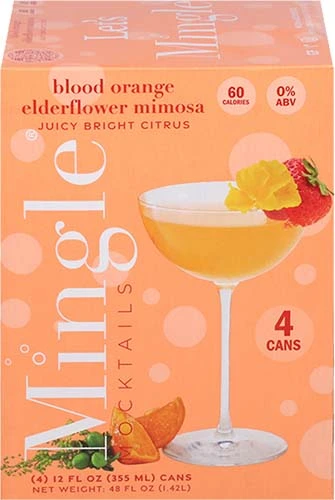 Mingle Mocktails Blood Orange 4pk