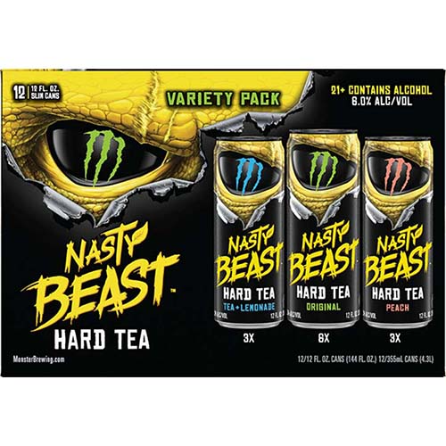 Nasty Monster Hard Tea 12pk