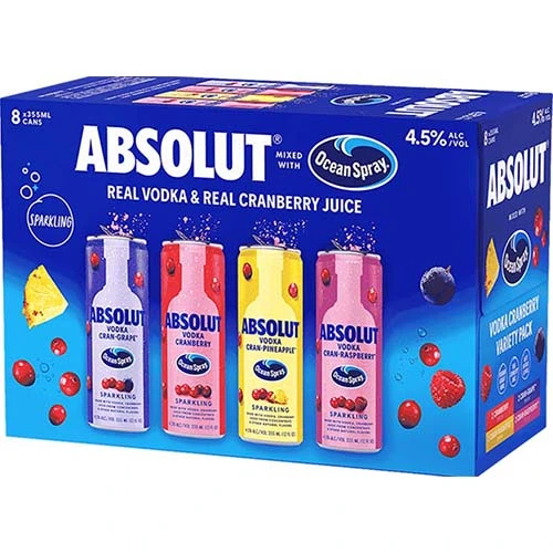 Absolut Soda Ocean Spray Variety