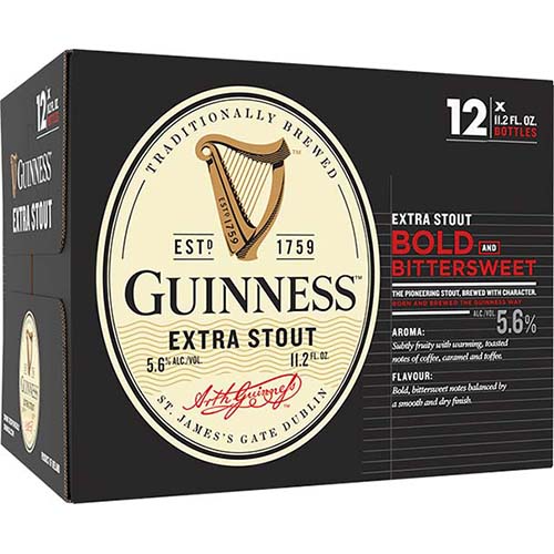 Guinness Stout 12pk Ireland 11oz Btl