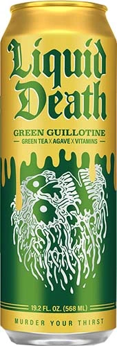 Liquid Death  Green Tea Guillotine  19.2oz Can