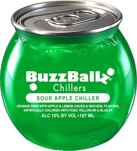 Buzzballz Sour Apple Chillers 187ml