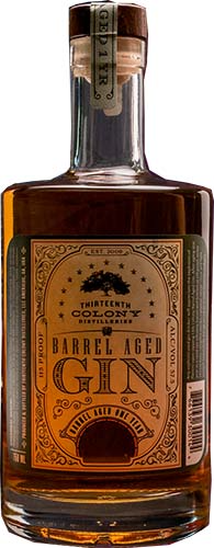 13th Colony Barrel Aged Gin 750ml