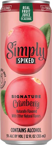 Simply Spiked Cranberry 12 Cn